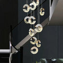 GobekUsa Crystal Chandelier Ring Lamp for Various Spaces