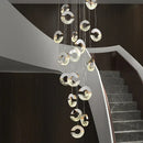 GobekUsa Crystal Chandelier Ring Lamp for Various Spaces