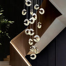 GobekUsa Crystal Chandelier Ring Lamp for Various Spaces