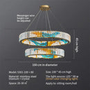 GobekUsa Crystal Chandelier Ring Light Modern Elegant Dining Living Room Lighting