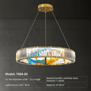 GobekUsa Crystal Chandelier Ring Light Modern Elegant Dining Living Room Lighting