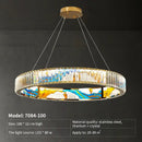 GobekUsa Crystal Chandelier Ring Light Modern Elegant Dining Living Room Lighting