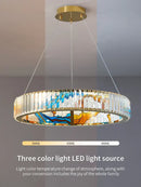 GobekUsa Crystal Chandelier Ring Light Modern Elegant Dining Living Room Lighting
