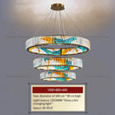 GobekUsa Crystal Chandelier Ring Light Modern Elegant Dining Living Room Lighting