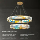GobekUsa Crystal Chandelier Ring Light Modern Elegant Dining Living Room Lighting