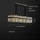 GobekUsa Crystal Chandelier Round Light Fixture for Luxury Living Room Décor