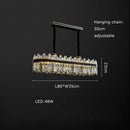 GobekUsa Crystal Chandelier Round Light Fixture for Luxury Living Room Décor