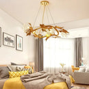 GobekUsa Crystal Chandelier Rustic Pendant Lighting Modern French Country Decor