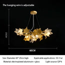 GobekUsa Crystal Chandelier Rustic Pendant Lighting Modern French Country Decor