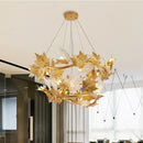 GobekUsa Crystal Chandelier Rustic Pendant Lighting Modern French Country Decor