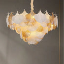 GobekUsa Crystal Chandelier Shell Lamp: Luxury Nordic Design for Living Room, Bedroom, Hall