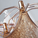 GobekUsa Crystal Chandelier Shell Lamp: Luxury Nordic Design for Living Room, Bedroom, Hall