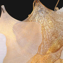 GobekUsa Crystal Chandelier Shell Lamp: Luxury Nordic Design for Living Room, Bedroom, Hall