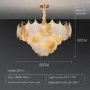 GobekUsa Crystal Chandelier Shell Lamp: Luxury Nordic Design for Living Room, Bedroom, Hall