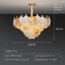 GobekUsa Crystal Chandelier Shell Lamp: Luxury Nordic Design for Living Room, Bedroom, Hall