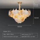 GobekUsa Crystal Chandelier Shell Lamp: Luxury Nordic Design for Living Room, Bedroom, Hall