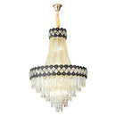 GobekUsa Crystal Chandelier Spiral Staircase Hall Lamp Duplex Living Room Hardware Texture