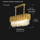 GobekUsa Crystal Chandelier Stainless Steel K9 Cristal Suspension Lamps Classic Gold Luxury