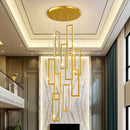 GobekUsa Crystal Chandelier Stair Pendant for Modern Home Decoration & Interior Lighting