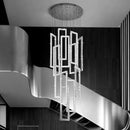 GobekUsa Crystal Chandelier Stair Pendant for Modern Home Decoration & Interior Lighting