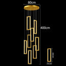 GobekUsa Crystal Chandelier Stair Pendant for Modern Home Decoration & Interior Lighting