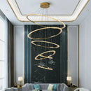 GobekUsa Crystal Chandelier Stair Pendant Lamp for Modern Home Decoration & Living Room Lighting