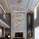 GobekUsa Crystal Chandelier Stair Pendant Lamp for Modern Home Decoration & Living Room Lighting