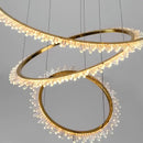 GobekUsa Crystal Chandelier Stair Pendant Lamp for Modern Home Decoration & Living Room Lighting