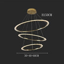 GobekUsa Crystal Chandelier Stair Pendant Lamp for Modern Home Decoration & Living Room Lighting