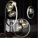 GobekUsa Crystal Chandelier Stair Pendant Lamp Living Room Interior Lighting