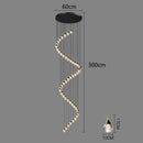 GobekUsa Crystal Chandelier Stair Pendant Lamp Living Room Interior Lighting