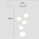 GobekUsa Crystal Chandelier Stair Pendant Lamp Living Room Interior Lighting