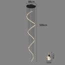 GobekUsa Crystal Chandelier Stair Pendant Lamp Living Room Interior Lighting