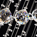 GobekUsa Crystal Chandelier Stair Pendant Lamp Living Room Lighting