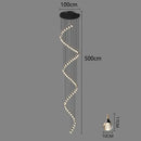 GobekUsa Crystal Chandelier Stair Pendant Lamp Living Room Interior Lighting