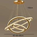 GobekUsa Crystal Chandelier Stair Pendant Lamp Living Room Lighting