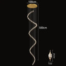 GobekUsa Crystal Chandelier Stair Pendant Lamp Living Room Interior Lighting
