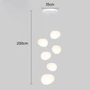 GobekUsa Crystal Chandelier Stair Pendant Lamp Living Room Interior Lighting