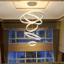 GobekUsa Crystal Chandelier Stair Pendant Lamp Living Room Interior Lighting