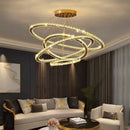 GobekUsa Crystal Chandelier Stair Pendant Lamp Living Room Lighting