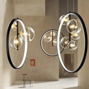 GobekUsa Crystal Chandelier Stair Pendant Lamp Living Room Interior Lighting
