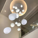 GobekUsa Crystal Chandelier Stair Pendant Lamp Living Room Interior Lighting
