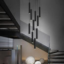 GobekUsa Crystal Chandelier Stair Pendant Lamp Living Room Lighting
