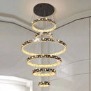 GobekUsa Crystal Chandelier Stair Pendant Lamp Living Room Pendant Lights Interior Lighting