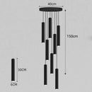 GobekUsa Crystal Chandelier Stair Pendant Lamp Living Room Lights Interior Lighting