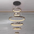 GobekUsa Crystal Chandelier Stair Pendant Lamp Living Room Pendant Lights Interior Lighting
