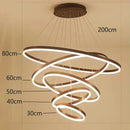 GobekUsa Crystal Chandelier Stair Pendant Lamp Living Room Pendant Lights Interior Lighting