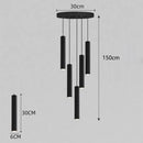 GobekUsa Crystal Chandelier Stair Pendant Lamp Living Room Lights Interior Lighting
