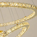 GobekUsa Crystal Chandelier Stair Pendant Lamp Living Room Pendant Lights Interior Lighting