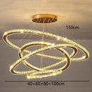 GobekUsa Crystal Chandelier Stair Pendant Lamp Living Room Pendant Lights Interior Lighting